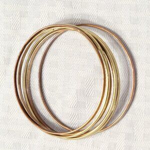 Gold bangle bracelets